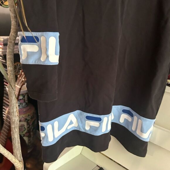 Fila Vintage 90s Baby Blue Bodycon Sporty Dress Womens XL - Picture 3 of 16